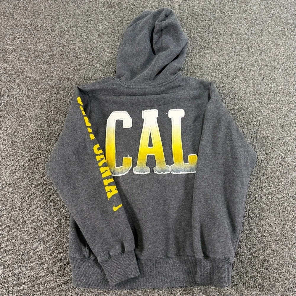 Cal Nike Hoodie Women Large Charcoal NCAA Football Golden Bears EUC